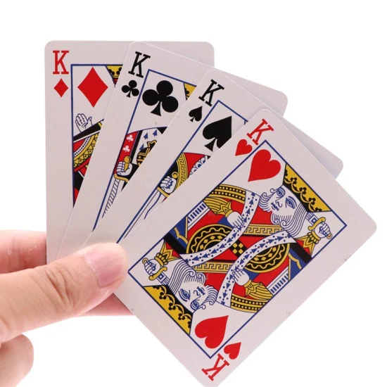 Naipes de Texas del juego de impresión del póker de la publicidad del papel cardistry del casino mágico del logotipo personalizado