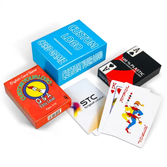 Regalo publicitario personalizado, cartas de juego de Tarot, cartas educativas para niños, cartas de póquer, PVC, Casino, bicicleta, papel, naipes de plástico